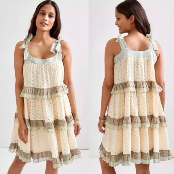 Anthropologie Ruffle Tiered Dress - Picture 1 of 11
